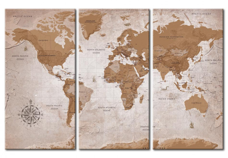 Canvas Vintage Map: Oriental Travels  94569
