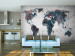 Photo Wallpaper World map on the wall 97069