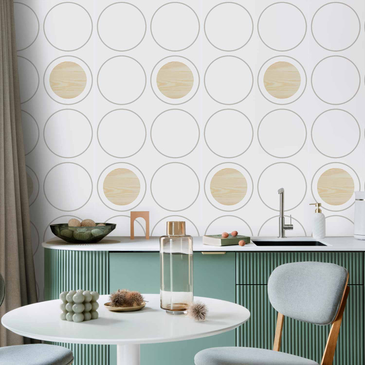 Modern Wallpaper Wooden Circles 97569 additionalImage 8