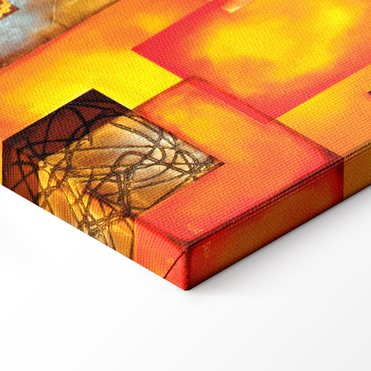Canvas City Lights II - Abstraction of Hand-Painted Geometric Figures 98169 additionalImage 6