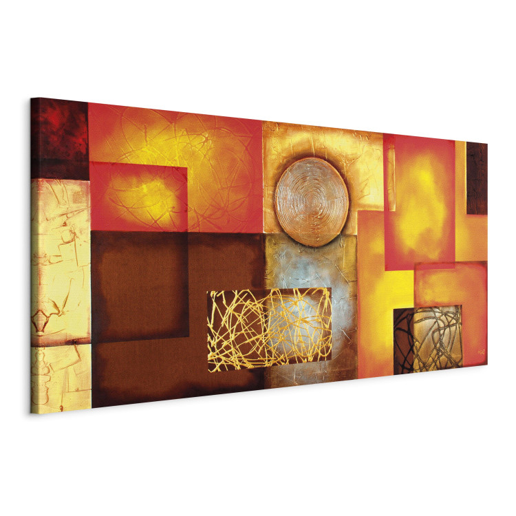 Canvas City Lights II - Abstraction of Hand-Painted Geometric Figures 98169 additionalImage 2