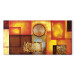 Canvas City Lights II - Abstraction of Hand-Painted Geometric Figures 98169