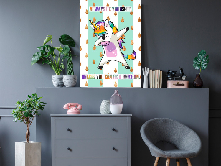 Canvas Print Always Be Yourself (1 Part) Vertical 114279 additionalImage 3