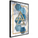 Wall Poster Inseparable - Blue-gold geometric abstraction on a marble background 114379 additionalThumb 12