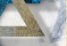 Wall Poster Inseparable - Blue-gold geometric abstraction on a marble background 114379 additionalThumb 8