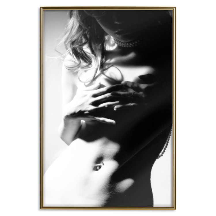 Wall Poster Perfect Waist - black and white composition with a sensual female figure 114579 additionalImage 16