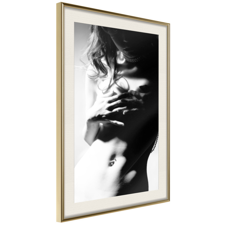 Wall Poster Perfect Waist - black and white composition with a sensual female figure 114579 additionalImage 2