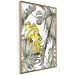 Poster Golden Nature - composition with tropical monstera leaves with a golden touch 118279 additionalThumb 14
