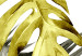 Poster Golden Nature - composition with tropical monstera leaves with a golden touch 118279 additionalThumb 9