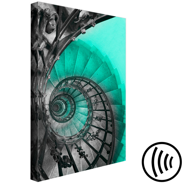 Canvas Art Print Spiral Architecture (1-part) - Abstract Stairs in Curve 118479 additionalImage 6