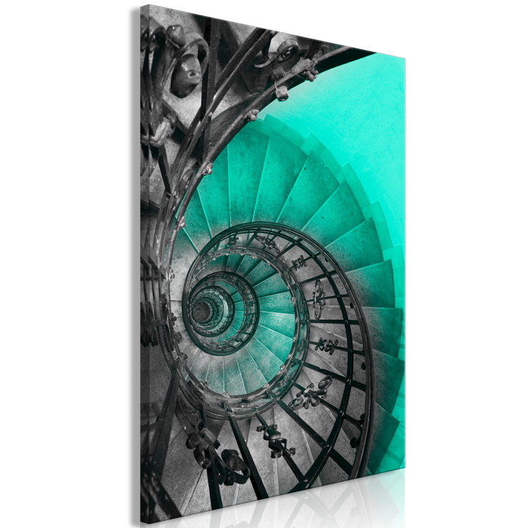 Canvas Art Print Spiral Architecture (1-part) - Abstract Stairs in Curve 118479 additionalImage 2