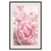 Poster Morning Nostalgia - plant with a pink flower in a pastel shade 122779 additionalThumb 18