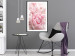 Poster Morning Nostalgia - plant with a pink flower in a pastel shade 122779 additionalThumb 4
