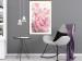 Poster Morning Nostalgia - plant with a pink flower in a pastel shade 122779 additionalThumb 13