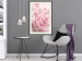 Poster Morning Nostalgia - plant with a pink flower in a pastel shade 122779 additionalThumb 22