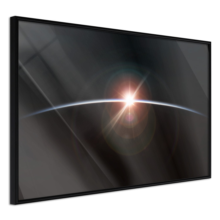 Wall Poster Horizon - passing sun rays through planet in space 123179 additionalImage 4