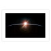 Wall Poster Horizon - passing sun rays through planet in space 123179 additionalThumb 25