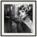Poster Lady with a Cigarette - black and white elegant portrait of a dignified woman 123479 additionalThumb 19