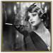 Poster Lady with a Cigarette - black and white elegant portrait of a dignified woman 123479 additionalThumb 19