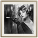 Poster Lady with a Cigarette - black and white elegant portrait of a dignified woman 123479 additionalThumb 21