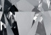 Poster Symbols of Winter - shining diamond-shaped crystal on gray background 124479 additionalThumb 11