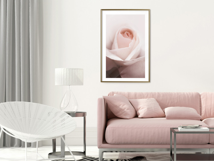 Poster Level of Feelings - spring rose flower with subtly pink petals 126679 additionalImage 13