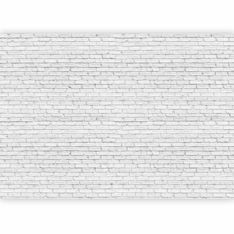 Photo Wallpaper Grey brick - Scandinavian background in grey with regular texture 126879 additionalImage 1