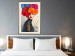 Wall Poster Tiger on Shoulder - portrait of a woman with colorful flowers on her head 127479 additionalThumb 22