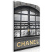 Canvas Print Golden Sign (1-part) vertical - building with a fashion shop sign 127979 additionalThumb 2