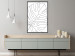 Poster Monstera Drawing - black and white line art of monstera leaf on light background 128079 additionalThumb 6