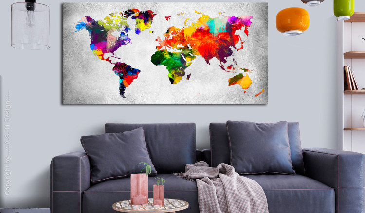 Large canvas print Artistic World - Triptych II [Large Format] 128679 additionalImage 6