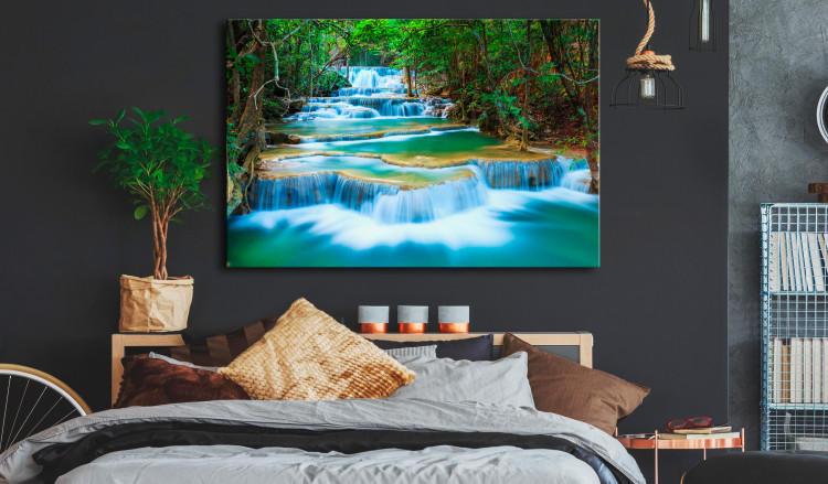 Large canvas print Sapphire Waterfalls [Large Format] 128879 additionalImage 6