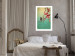 Wall Poster Cherry Blossoms - colorful composition with a small bird among branches 129379 additionalThumb 3