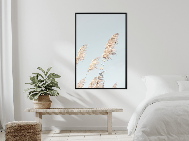 Wall Poster Feathery Transience - landscape of a sunny field from a frog's perspective 129479 additionalImage 9