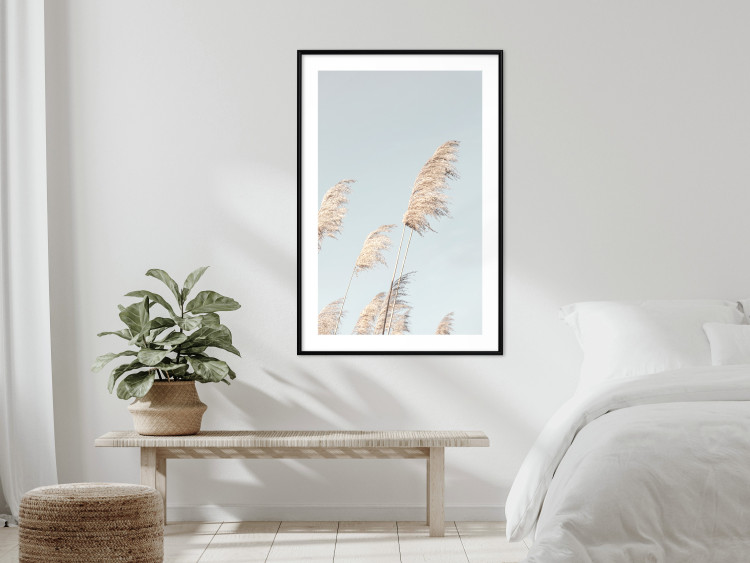 Wall Poster Feathery Transience - landscape of a sunny field from a frog's perspective 129479 additionalImage 18