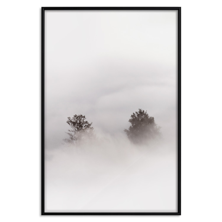 Wall Poster Misty Whisper - landscape of trees in the midst of intense bright fog 130379 additionalImage 16