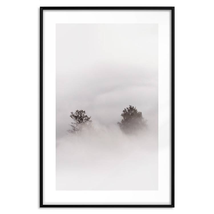Wall Poster Misty Whisper - landscape of trees in the midst of intense bright fog 130379 additionalImage 15