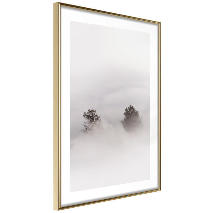 Wall Poster Misty Whisper - landscape of trees in the midst of intense bright fog 130379 additionalImage 7
