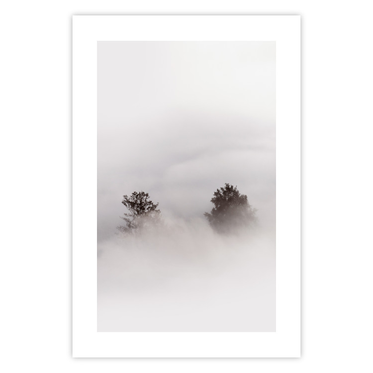 Wall Poster Misty Whisper - landscape of trees in the midst of intense bright fog 130379 additionalImage 19
