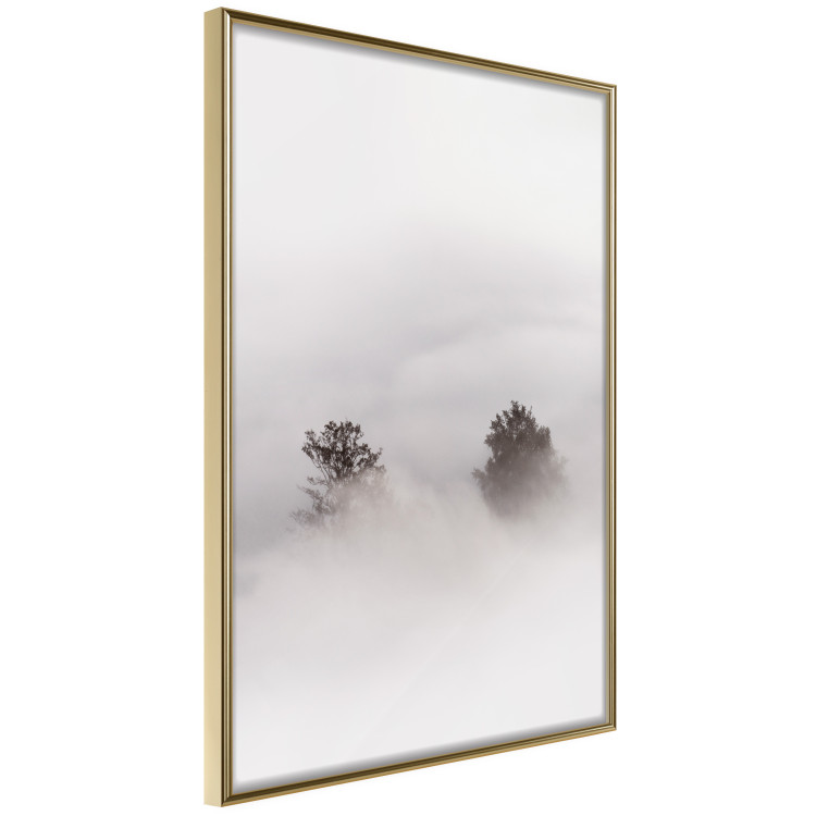 Wall Poster Misty Whisper - landscape of trees in the midst of intense bright fog 130379 additionalImage 12