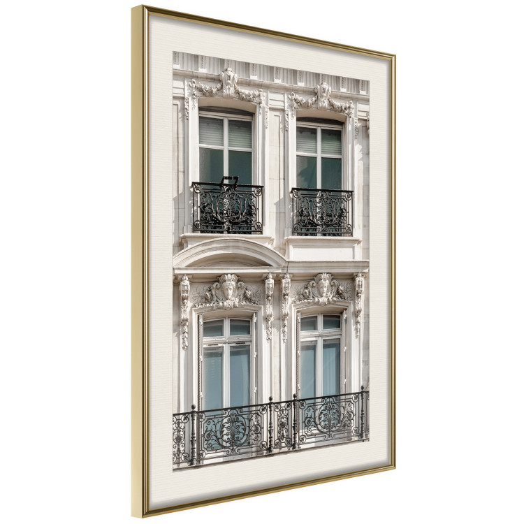 Wall Poster Eyes of Paris - building architecture with patterns on the window frames and balconies 132279 additionalImage 14