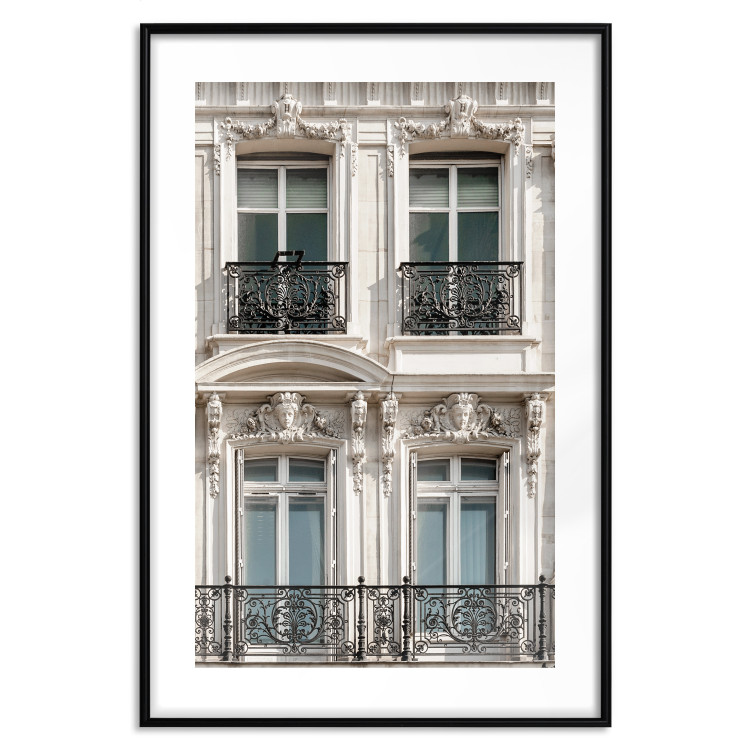 Wall Poster Eyes of Paris - building architecture with patterns on the window frames and balconies 132279 additionalImage 17