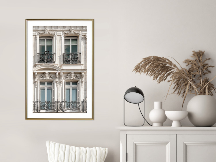 Wall Poster Eyes of Paris - building architecture with patterns on the window frames and balconies 132279 additionalImage 15
