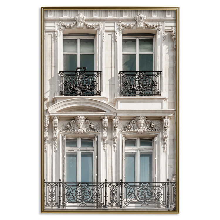Wall Poster Eyes of Paris - building architecture with patterns on the window frames and balconies 132279 additionalImage 21