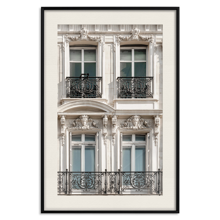 Wall Poster Eyes of Paris - building architecture with patterns on the window frames and balconies 132279 additionalImage 19