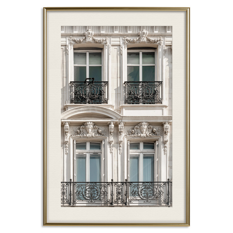 Wall Poster Eyes of Paris - building architecture with patterns on the window frames and balconies 132279 additionalImage 20