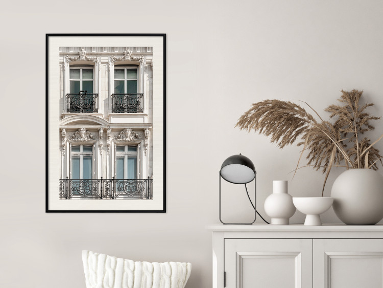 Wall Poster Eyes of Paris - building architecture with patterns on the window frames and balconies 132279 additionalImage 24