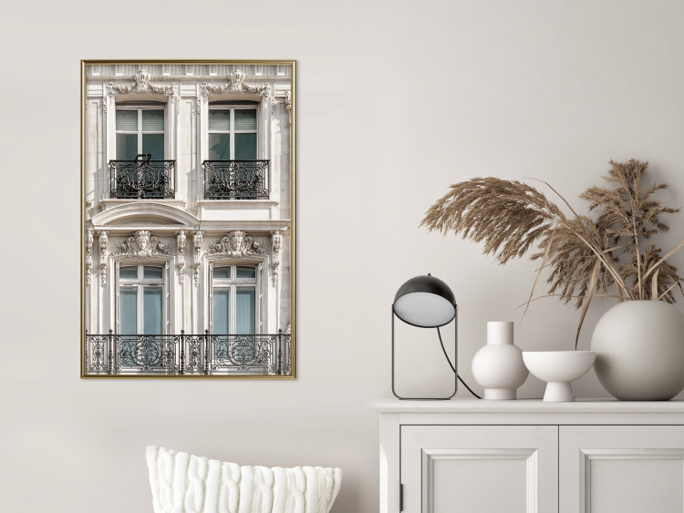 Wall Poster Eyes of Paris - building architecture with patterns on the window frames and balconies 132279 additionalImage 10