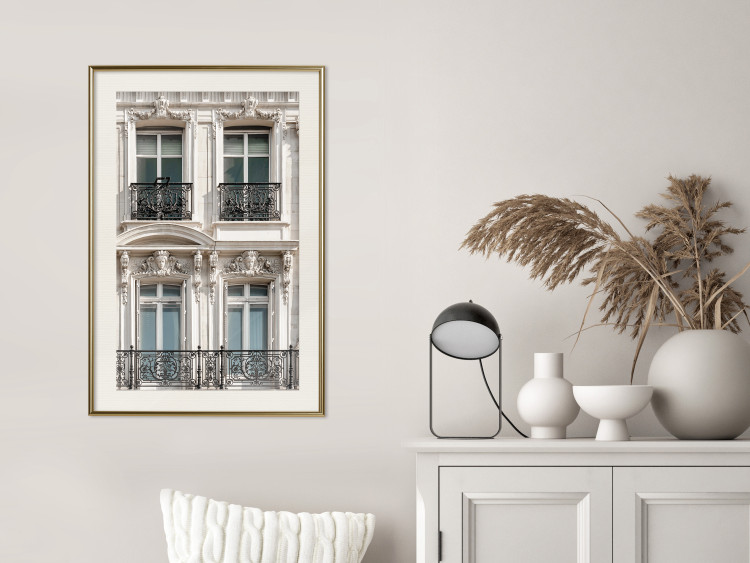 Wall Poster Eyes of Paris - building architecture with patterns on the window frames and balconies 132279 additionalImage 22