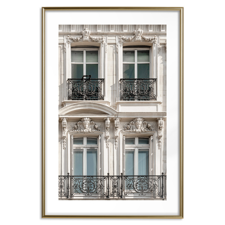 Wall Poster Eyes of Paris - building architecture with patterns on the window frames and balconies 132279 additionalImage 16